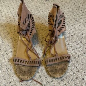 Stylish Brown Lace-Up Women's Sandals